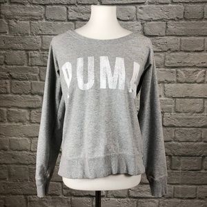 PUMA Logo Sweatshirt, Light Grey